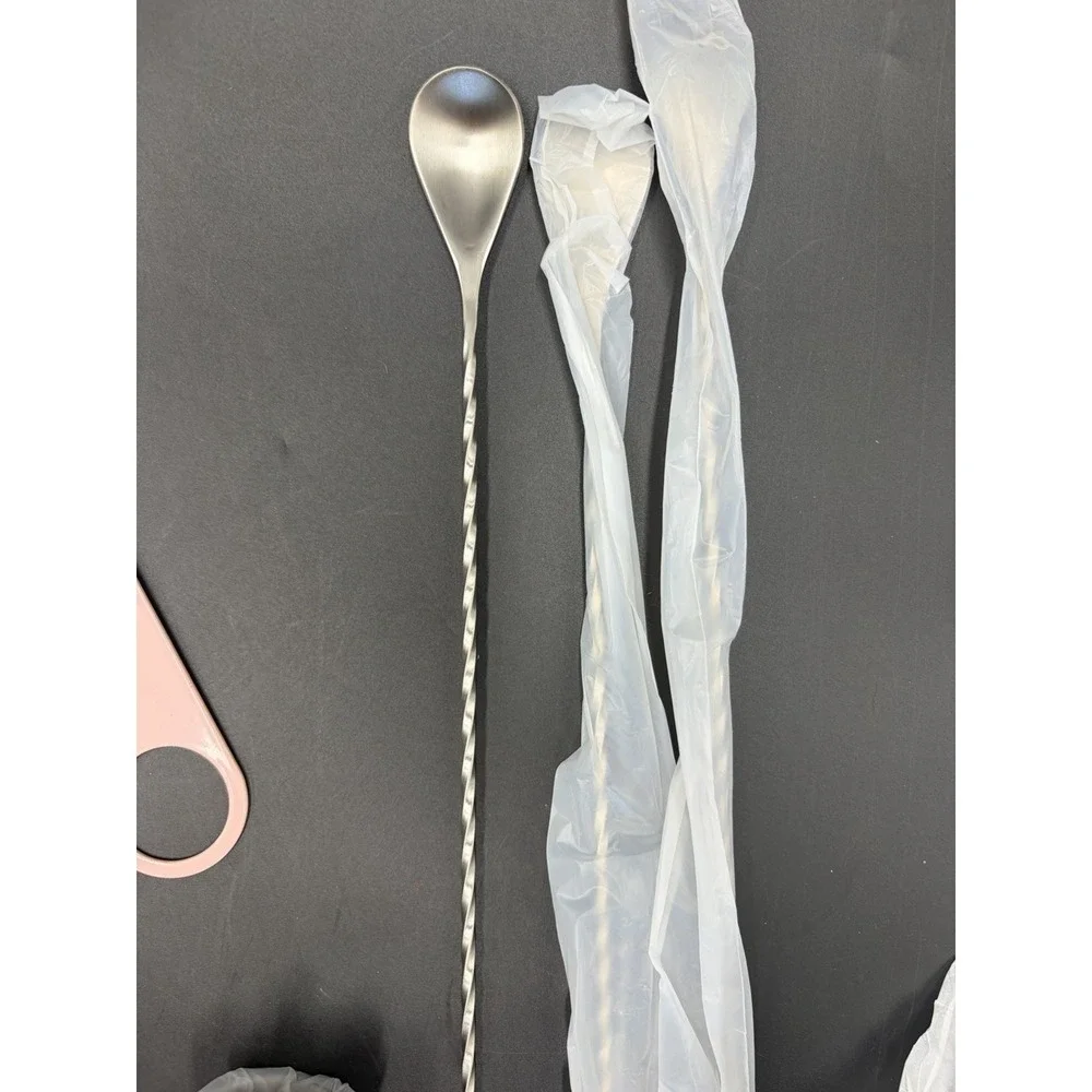 Bar Tool Set Cocktail Bartender Kit 15 Piece Muddler, Jigger, Bar Spoon, Opener